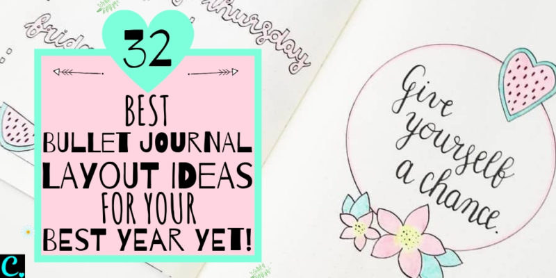 32 Best Bullet Journal Layout Ideas For Your Best Year Yet! Bullet journal inspiration isn't exactly difficult to come by but there are some genius layouts to keep track of everything and help you live your best life! Click to Read #captivatingcrazy