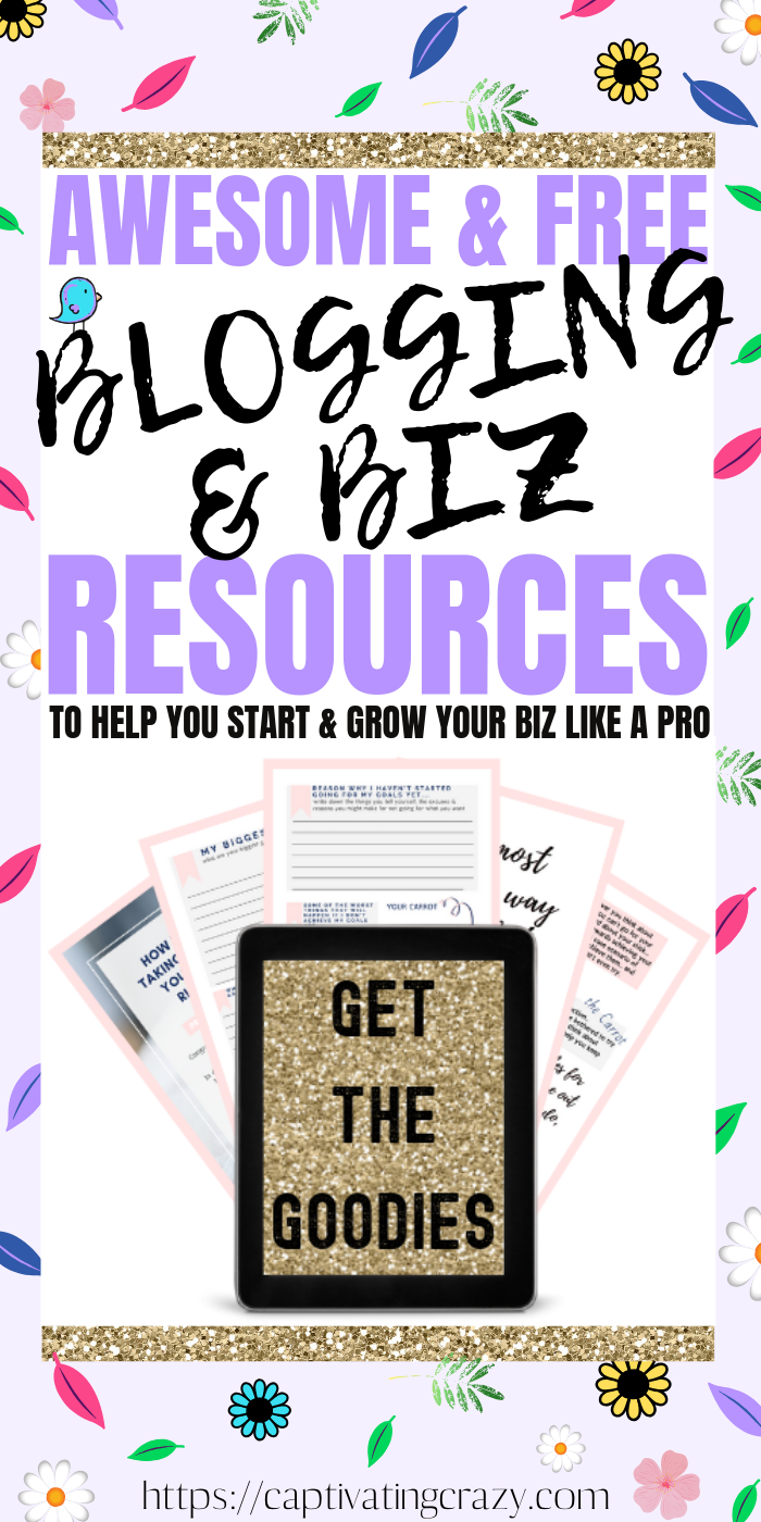 Who doesn’t love some totally awesome & not to mention FREE resources? Here at Captivating Crazy, you’ll get as much awesome free stuff as possible that will help you create a life & business you love! All you need to do is subscribe using the box below & I’ll send over the secret password that I only give to my subscribers! Click To Access The Best Free Resource Library