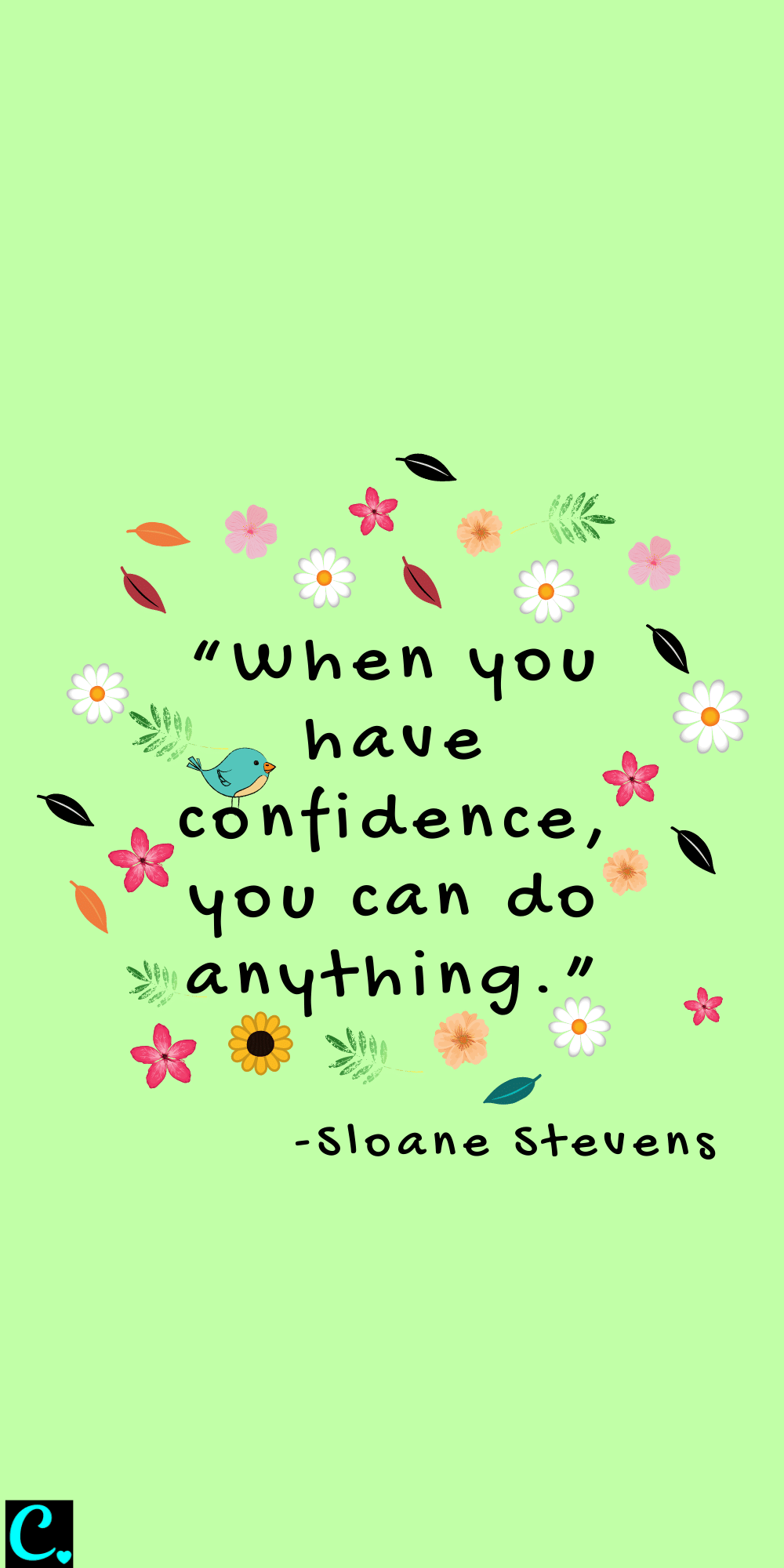 When You Have Confidence You Can Do Anything. Glow Up Quote By Sloane Stevens