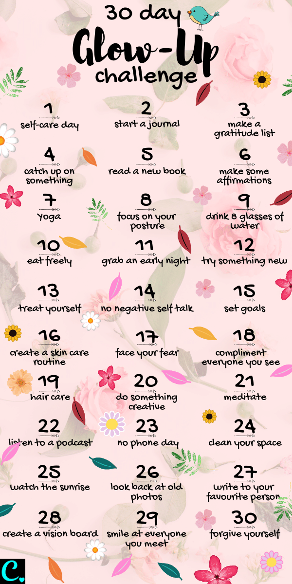 A 30-Day Glow-Up Challenge to Glow Up in a Month