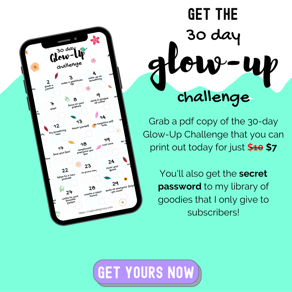 30 Day Glow-Up Challenge  Day glow, Glow up?, 30 day challenge