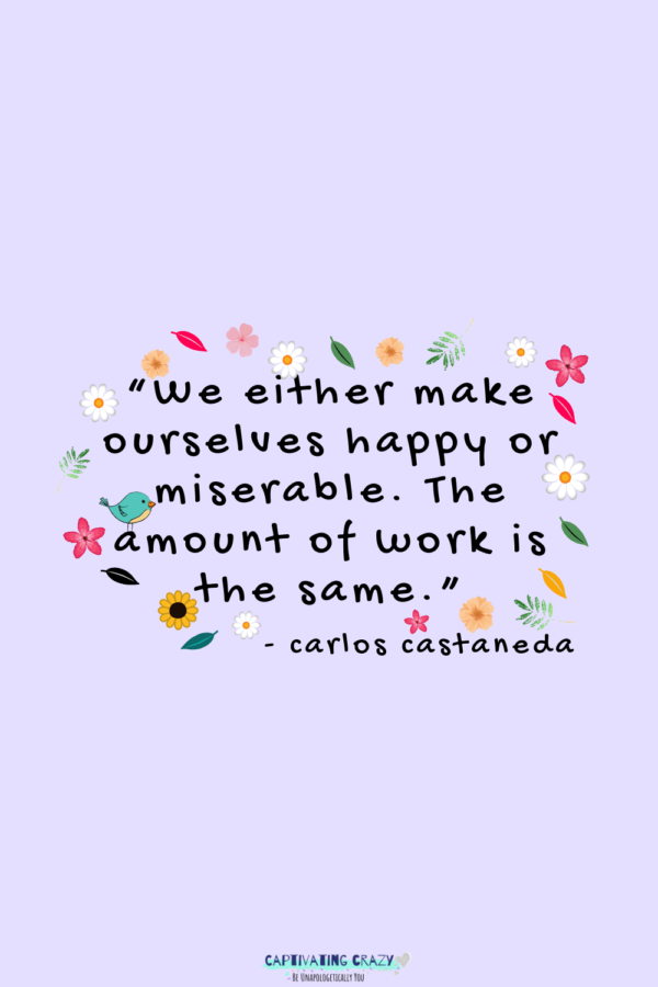 Monday quote Carlos Castaneda