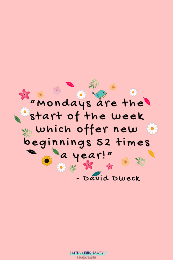 Monday quote Davis Dweck