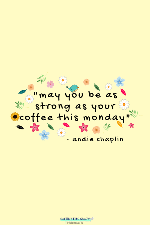 Monday quote Andie Chaplin