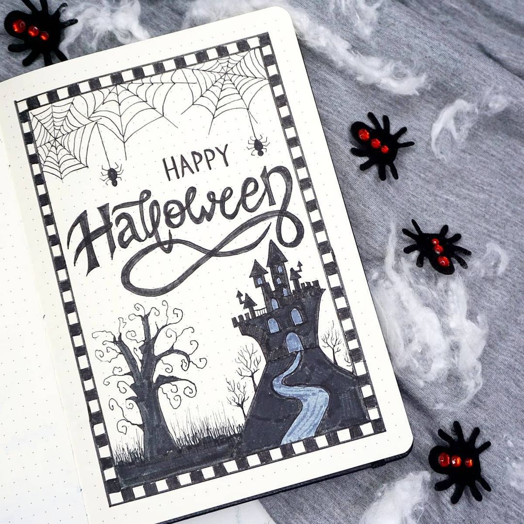 57 Halloween Bullet Journal Ideas You've Got To Try! - Captivating Crazy