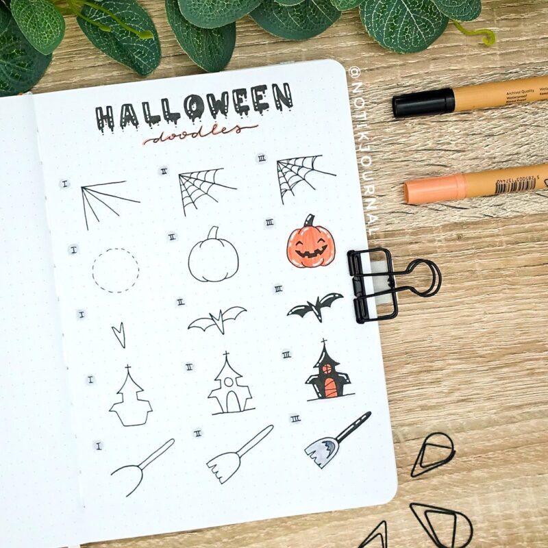 57 Halloween Bullet Journal Ideas You've Got To Try! - Captivating Crazy