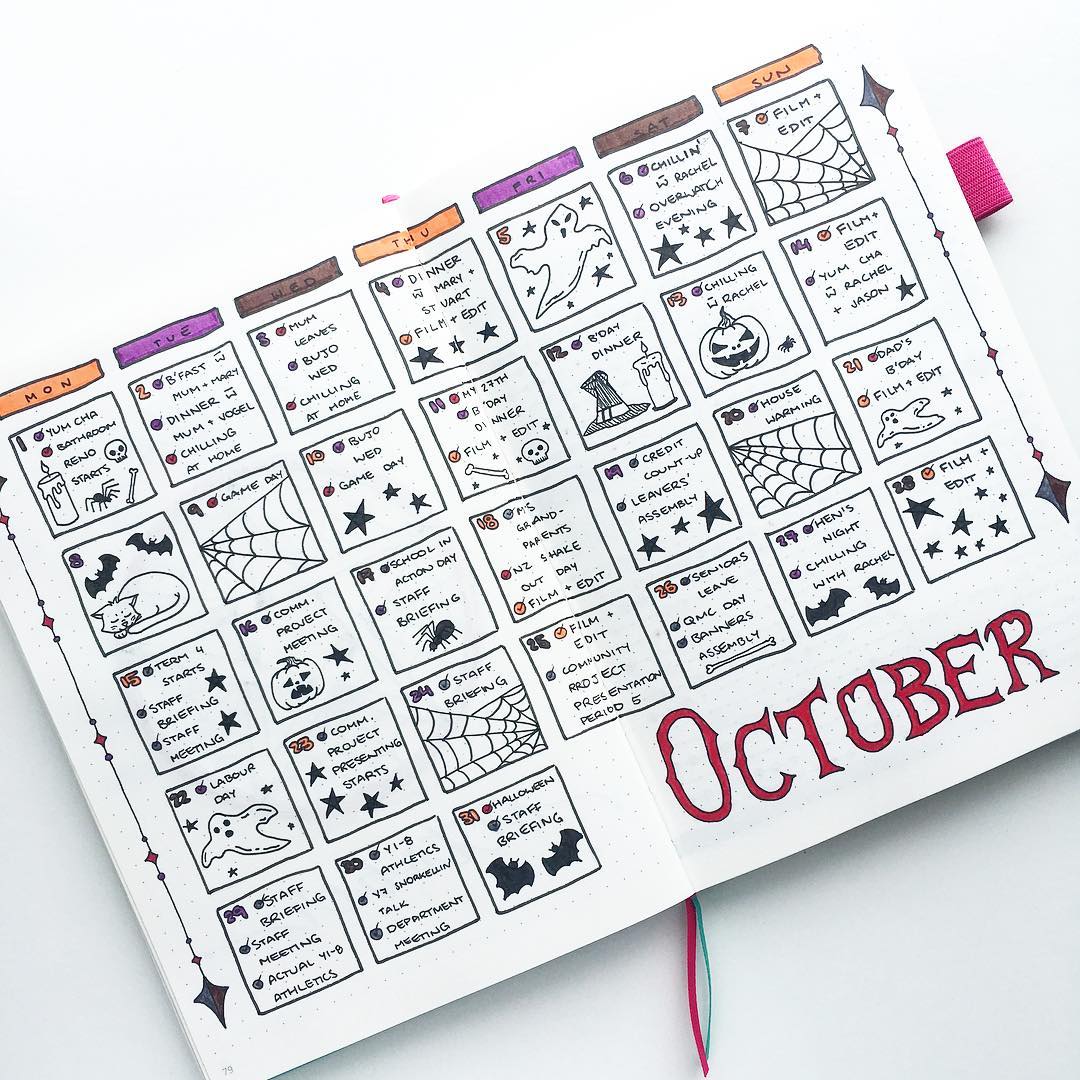 October Monthly Spread