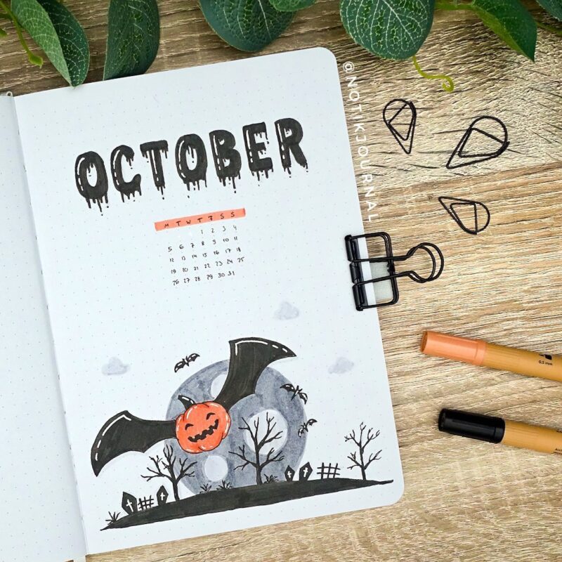 57 Halloween Bullet Journal Ideas You've Got To Try! - Captivating Crazy