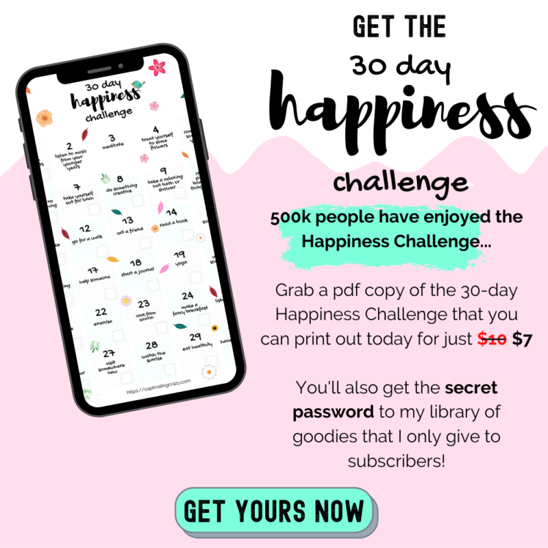 The Best 30 Day Happiness Challenge You Need To Try - Captivating Crazy