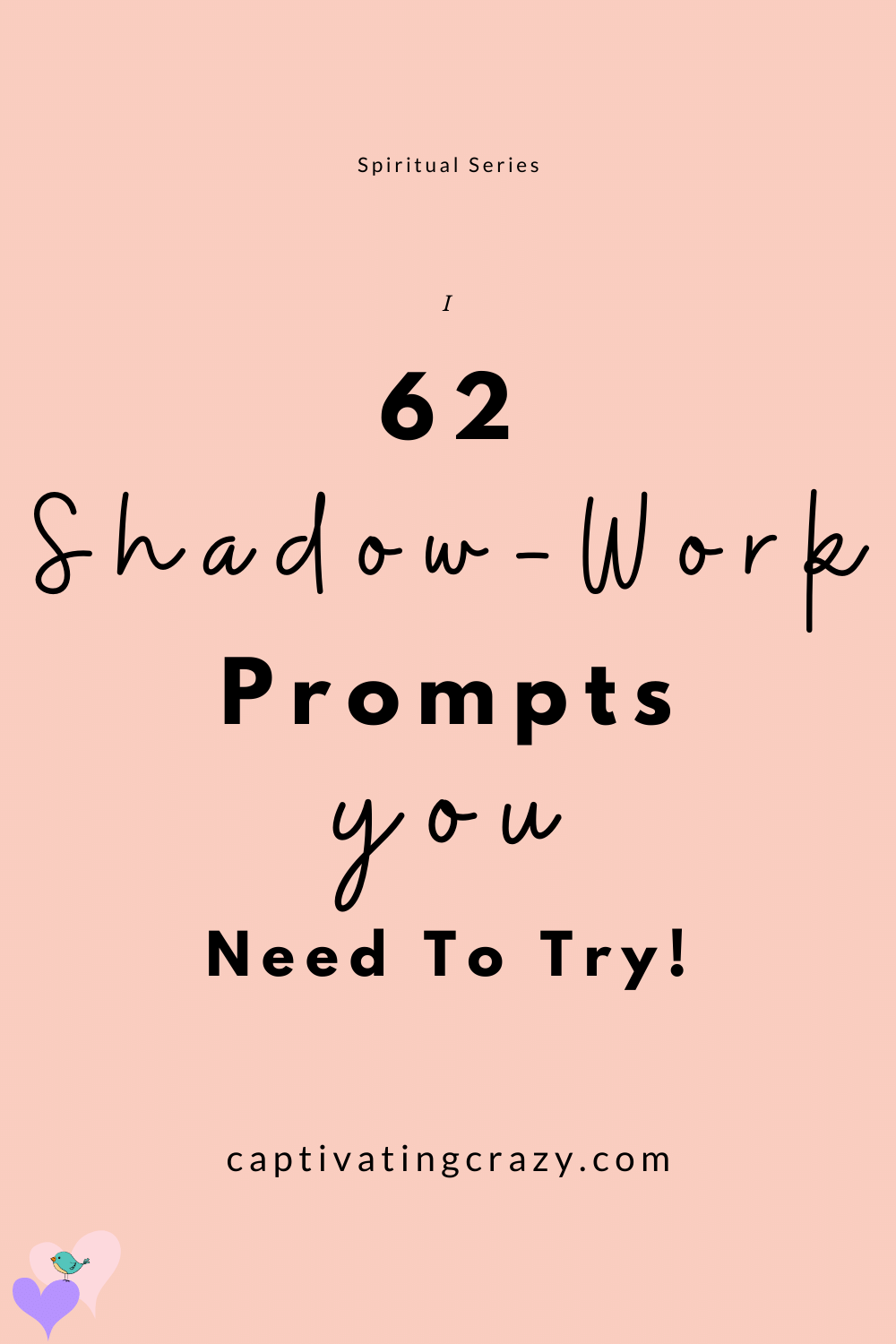 62 Shadow Work Prompts You Need To Try! Improve your self-awareness by working through past trauma, triggers, toxic beliefs, flaws and fears with these excellent shadow work prompts! #shadowwork #journalprompts #shadowworkprompts #personaldevelopment 