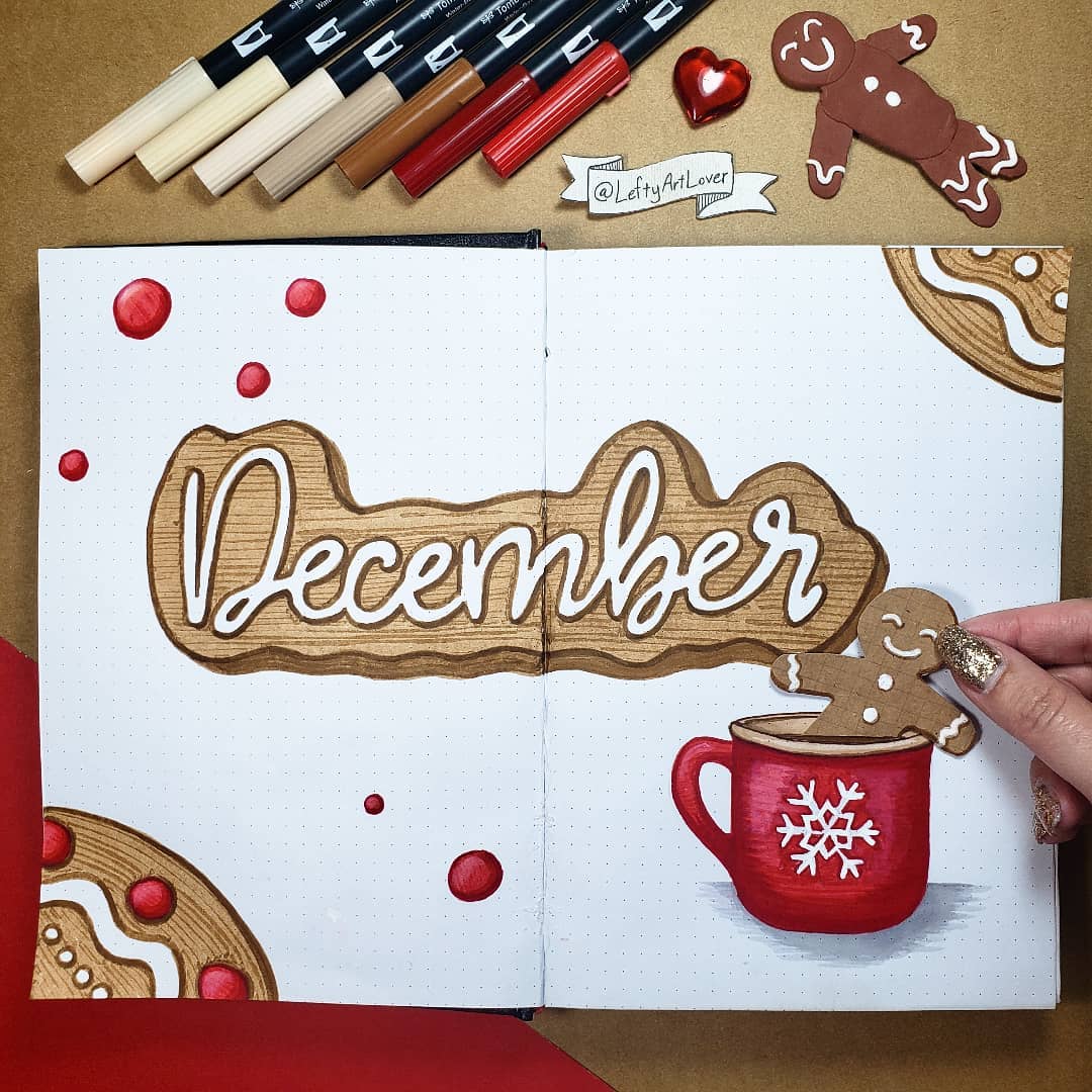 33 December Bullet Journal Cover Page Ideas You Need To See ...