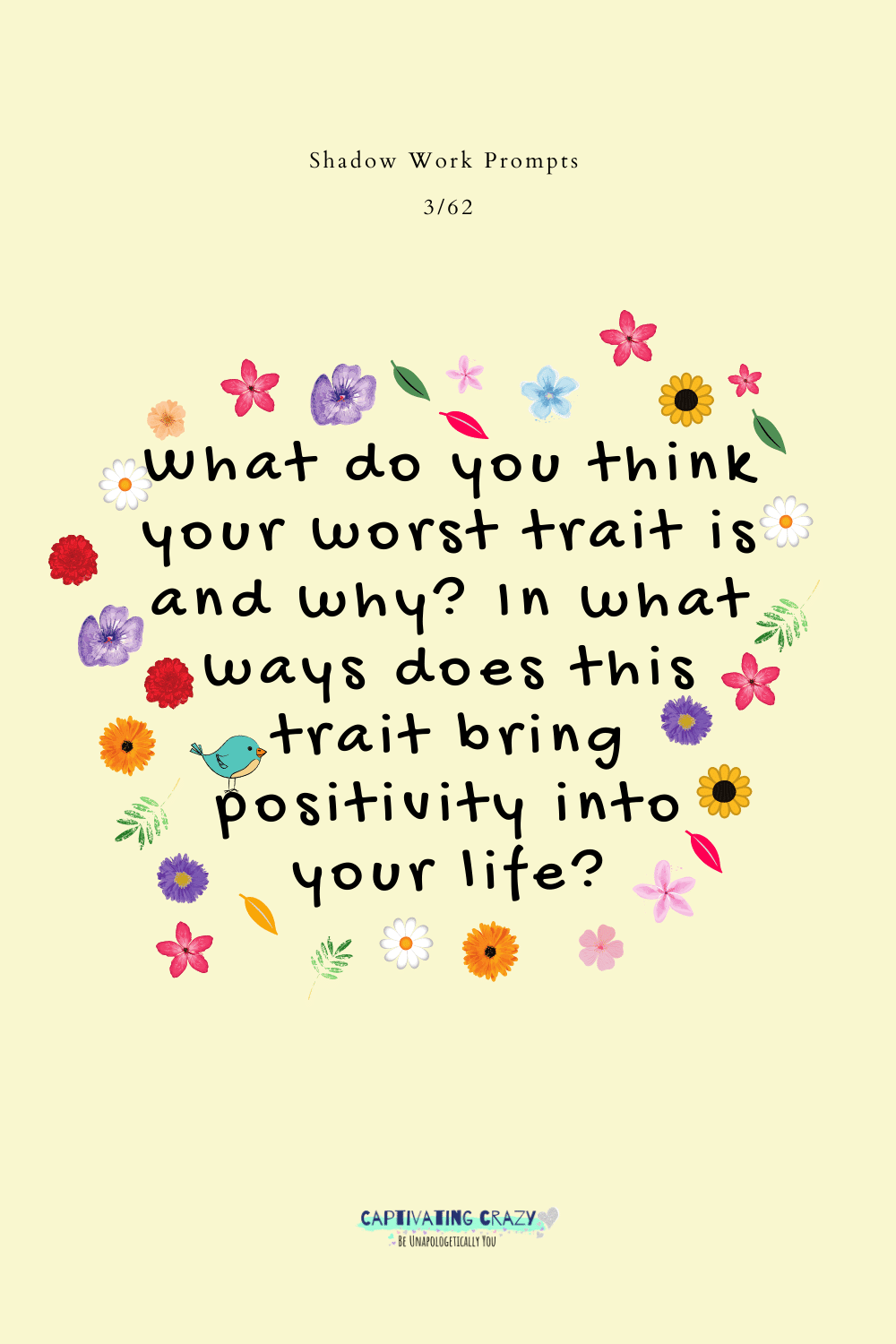 What do you think your worst trait is and why? In what ways does this trait bring positivity into your life?