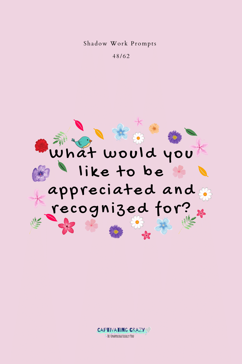 What would you like to be appreciated and recognized for?