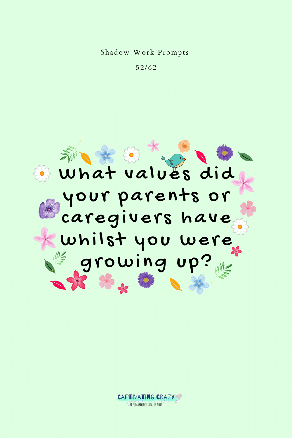 What values did your parents or caregivers have whilst you were growing up?