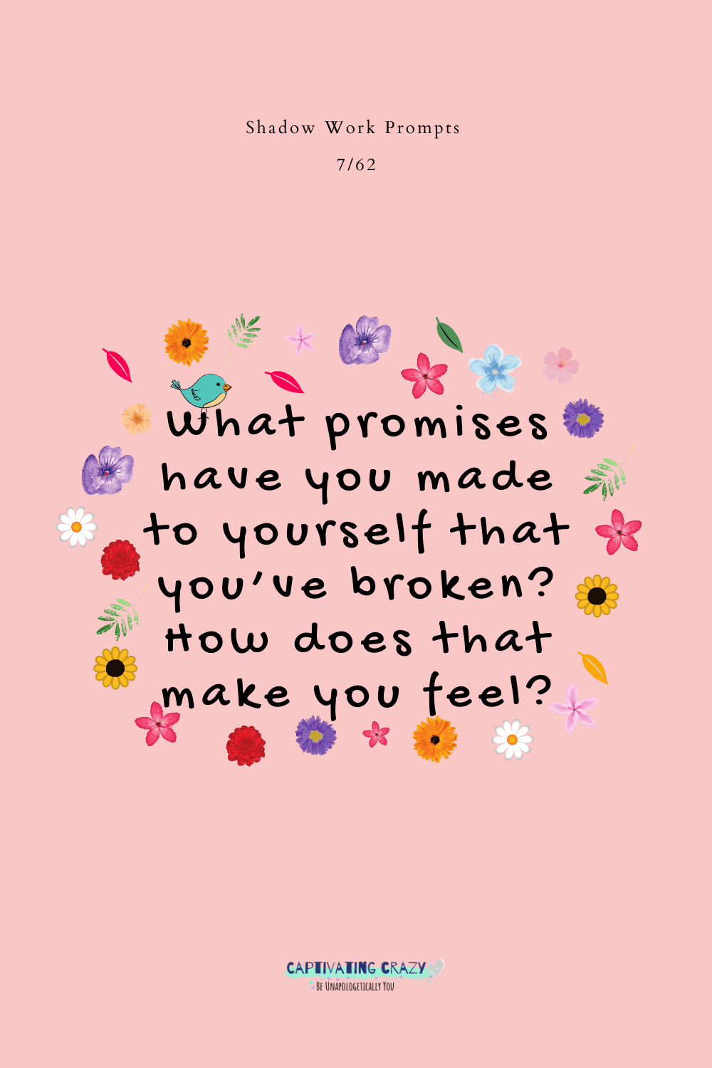 What promises have you made to yourself that you've broken? How does that make you feel?