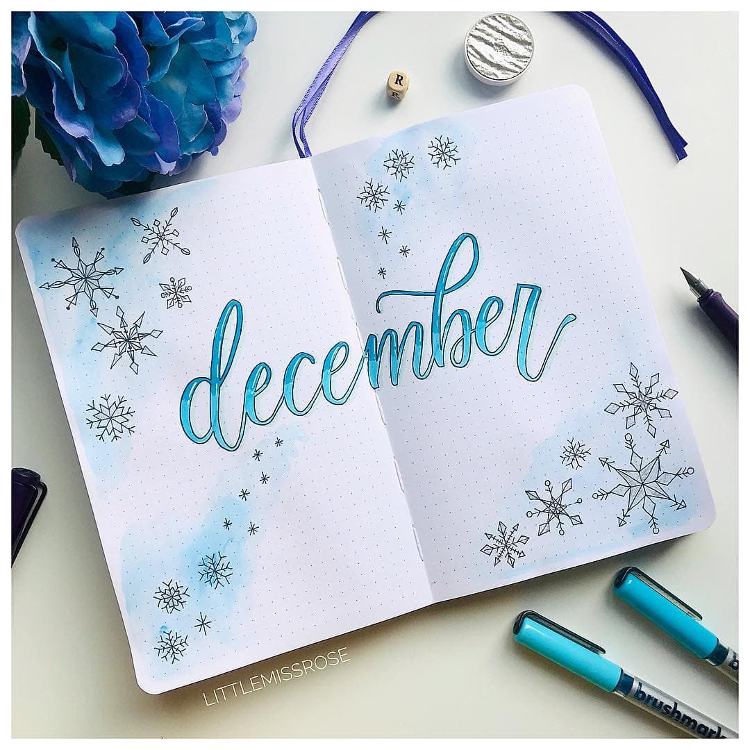 Snowflake design cover page