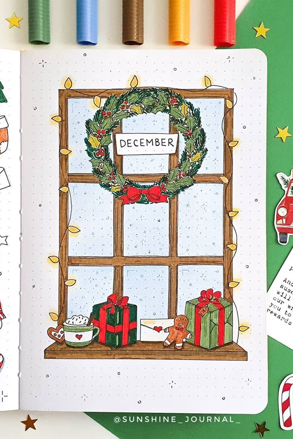 Festive Window Scene Cover Page