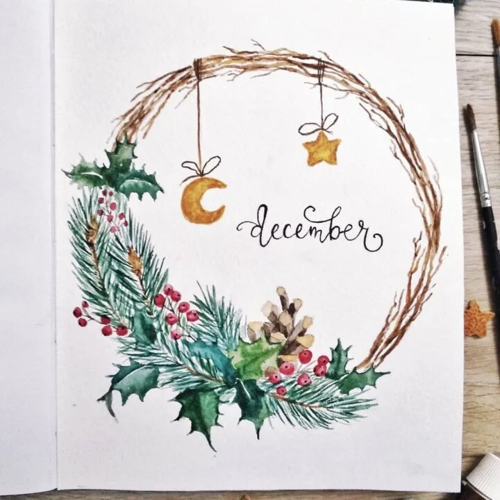 Christmas Wreath December Cover Page