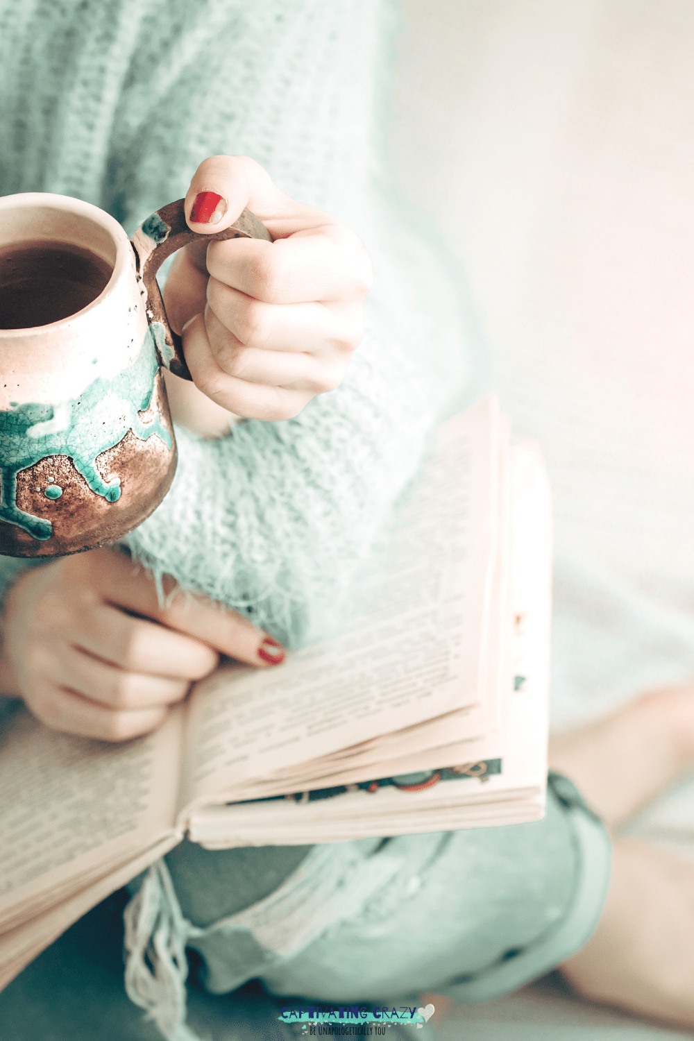 Reading a new book is a wonderful Valentine's day self care idea