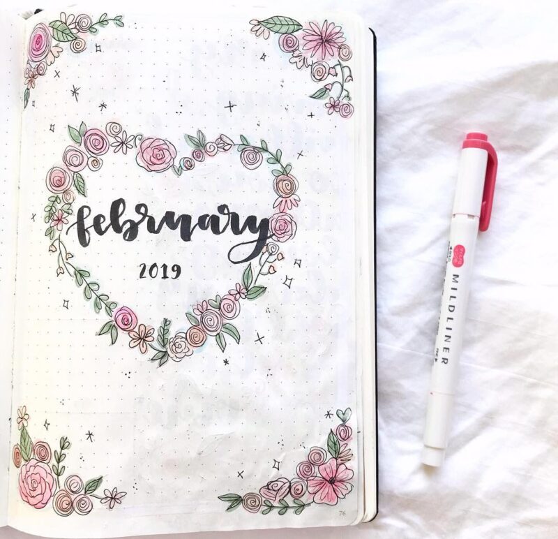 30 Valentine's Day Bullet Journal Ideas You'll Fall In Love With ...