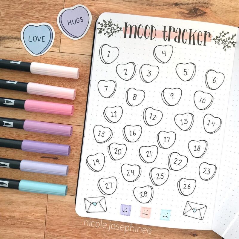 30 Valentine's Day Bullet Journal Ideas You'll Fall In Love With ...