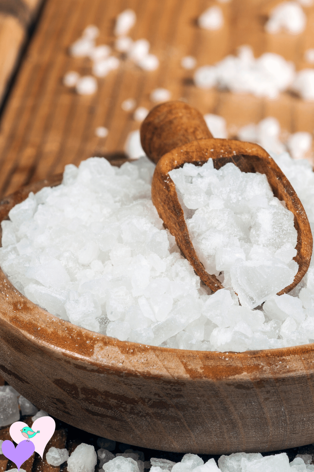 Sea salt is good for cleansing crystals