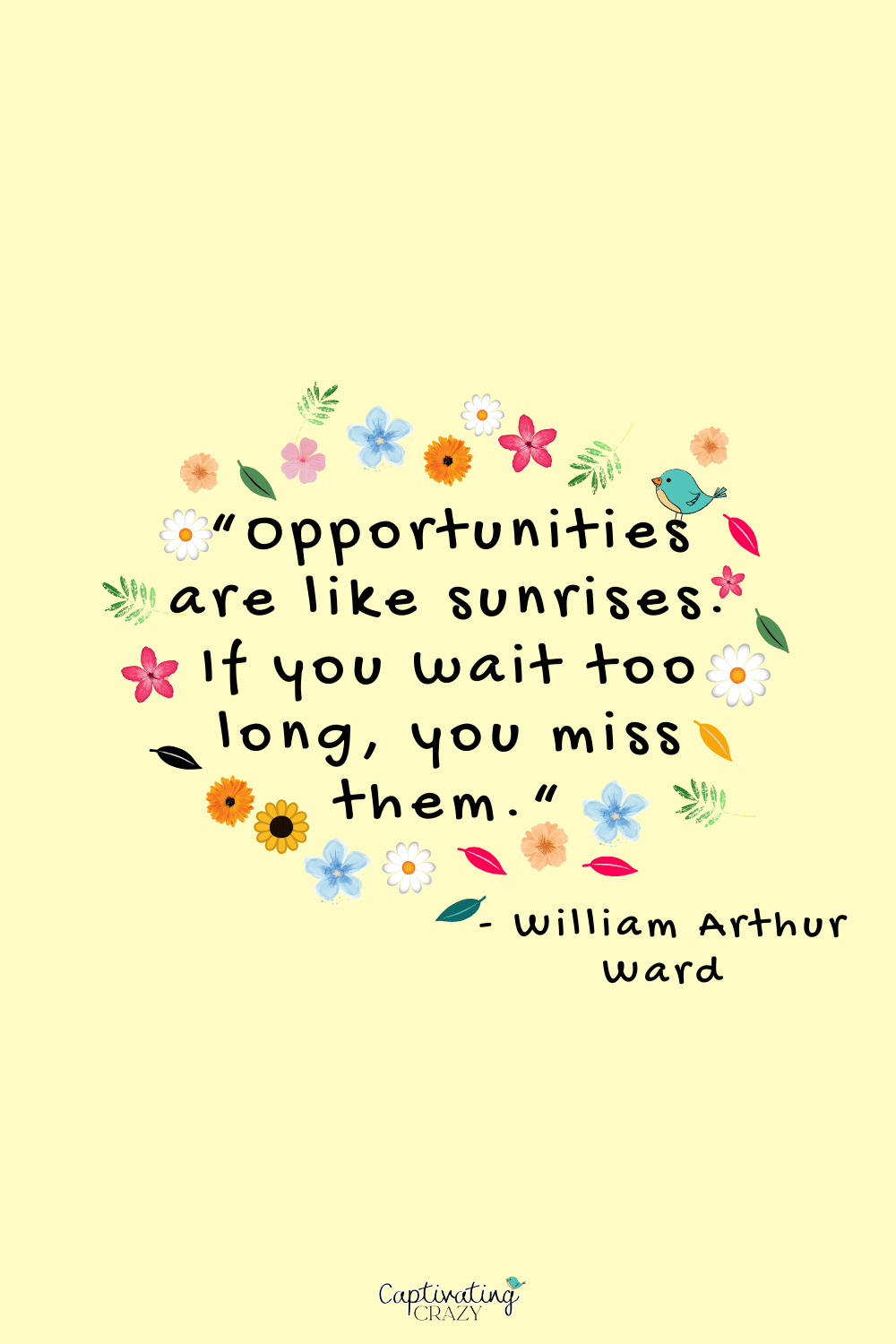 Opportunities and sunrise quote by William Arthur Ward