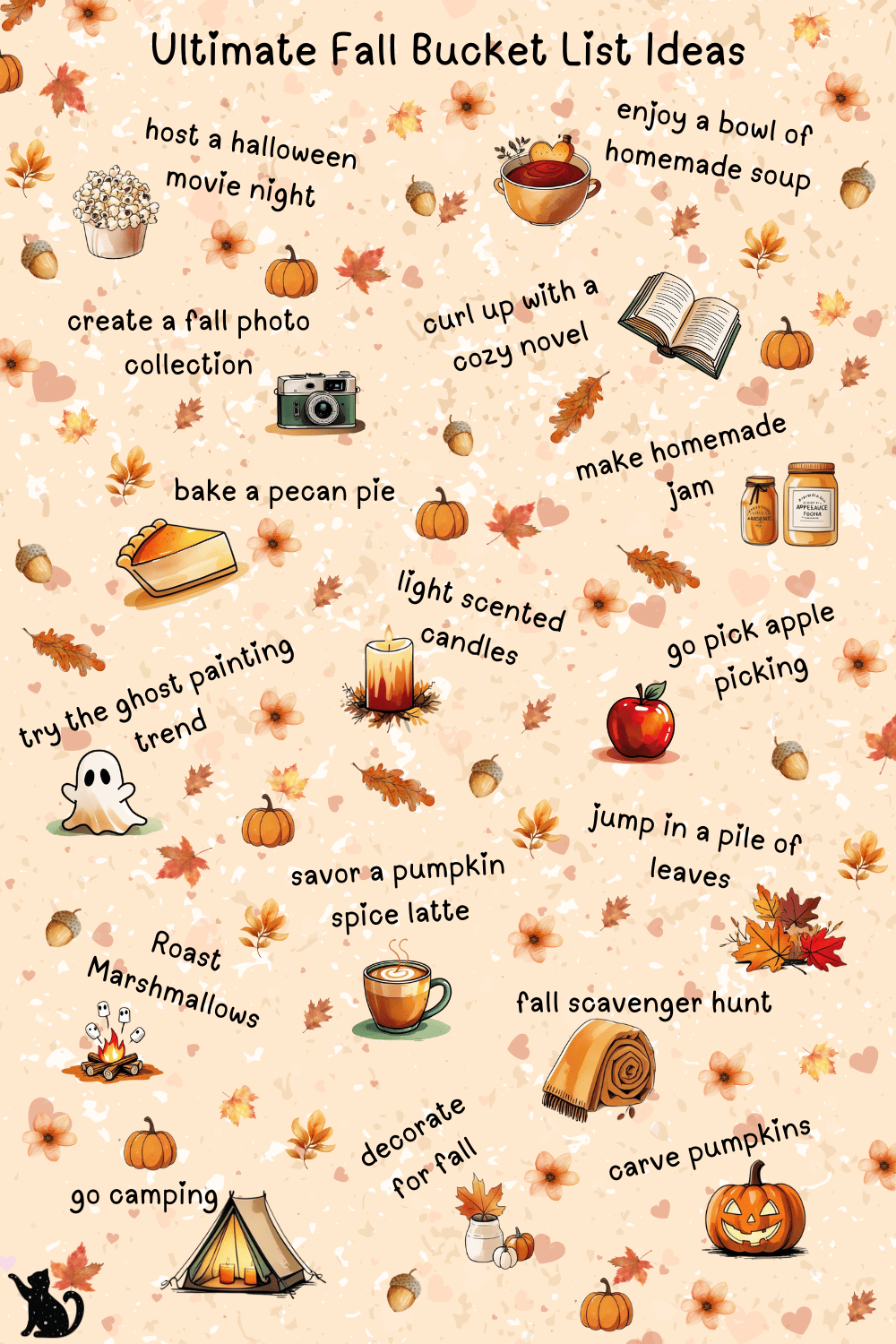 Get inspired for the coziest season with this fall bucket list full of seasonal fun, from pumpkin patches to cozy nights in. Explore creative fall bucket list ideas and a dreamy fall bucket list aesthetic that makes every moment feel special. Whether you’re planning a fall to do list for September, a festive November bucket list, or just want a cute bucket list to check off with friends, you’ll find plenty of inspiration to make this autumn unforgettable.