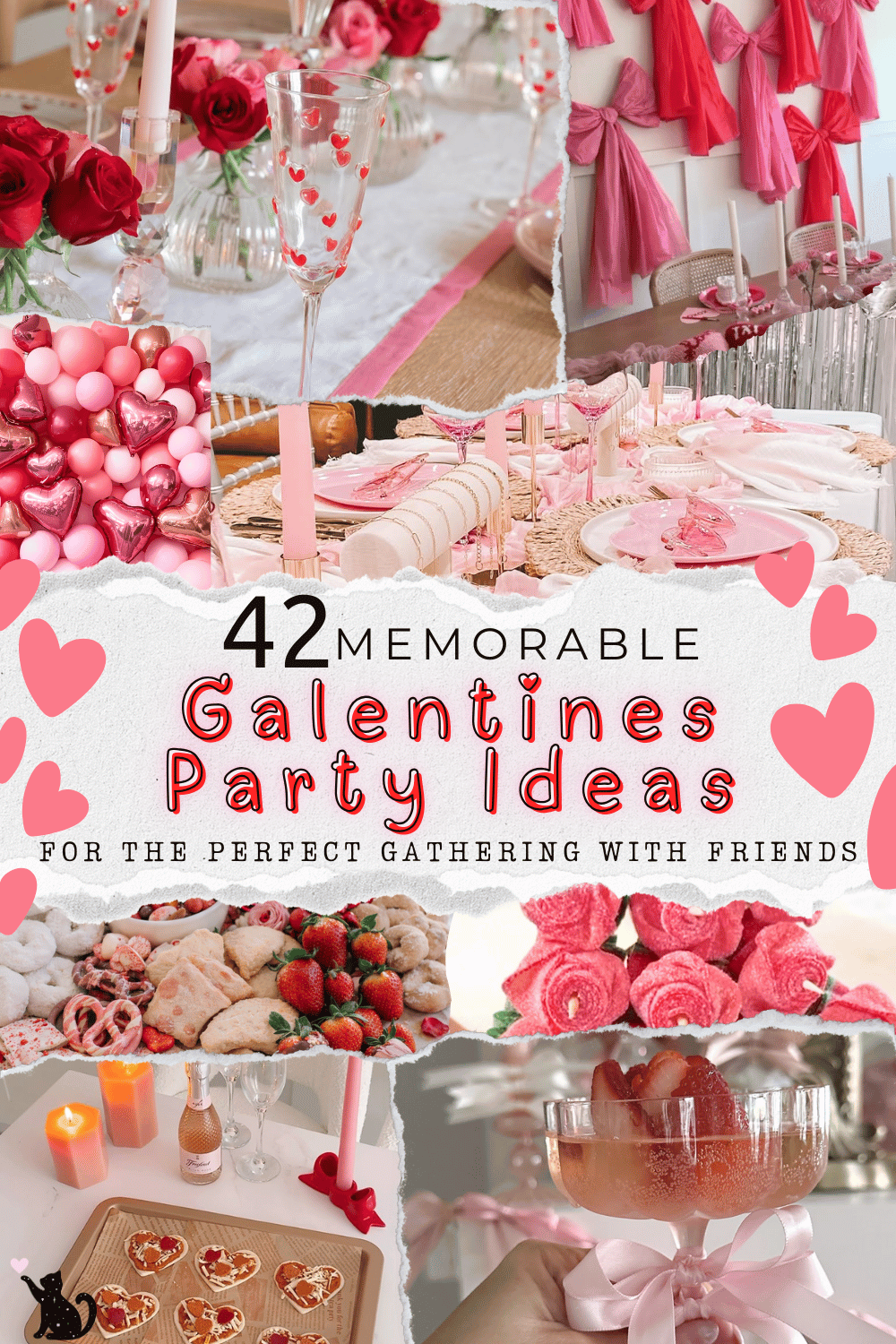 Galentines party ideas are the perfect way to celebrate friendship with your favorite people. From Galentines brunch ideas and Galentines brunch food to Galentines dinner party plans, this post is packed with fun, feel-good inspiration. You’ll find Galentines charcuterie board ideas, Galentines party snacks, Galentines drink ideas, and Galentines party food ideas that are easy to recreate. Explore Galentines tablescape styling, Galentines party decor ideas, Galentines party decorations DIY, and Galentines party themes that work for a girls night at home. There are also Galentines activity ideas, Galentines game ideas, Galentines picnic ideas, Galentines photoshoot ideas, and Galentines party gift ideas for a thoughtful Galentines day celebration.