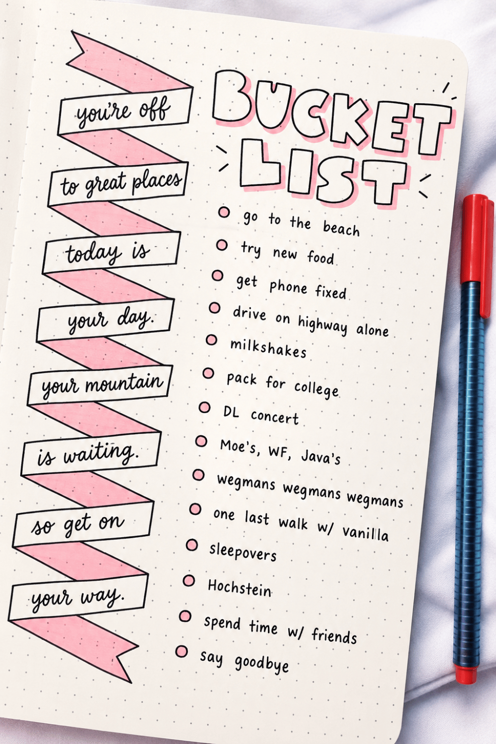 Bullet journal inspiration