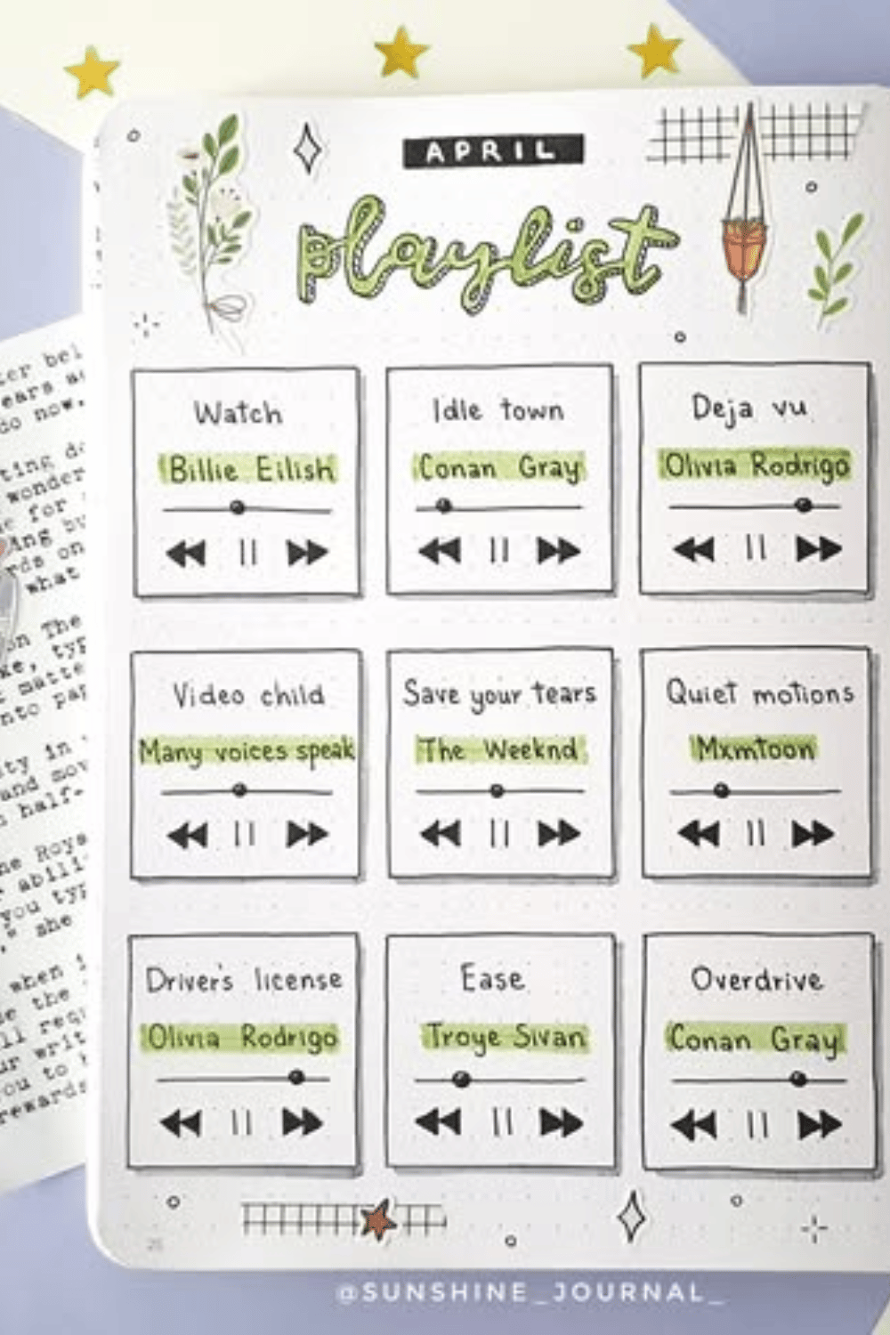 Bullet journal inspiration