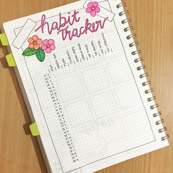 193+ Bullet Journal Habit Tracker Ideas To Improve Your Life